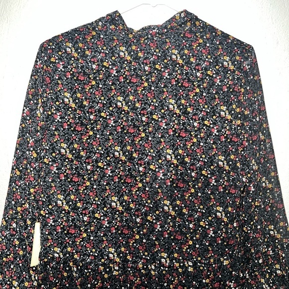 Threads & States Black Floral Long Sleeve Maxi Dress - Picture 6 of 9